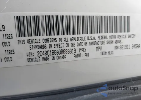 2013 Chrysler Town & Country Touring from USA, damaged, VIN 2C4RC1BG0DR689919